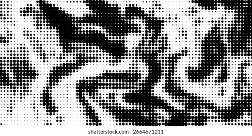Background black and white abstract texture vector with  dark spots, pale nets, lines and drawing
