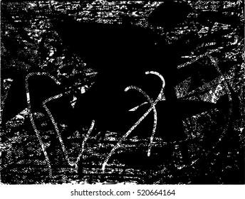 Background black and white abstract texture vector with lines,nets and dark spots