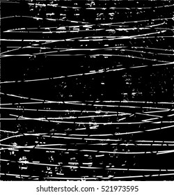 Background black and white abstract texture vector with lines, nets and dark spots