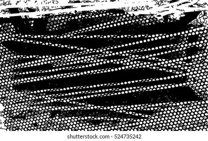 Background black and white abstract texture vector with  dark spots, nets and lines
