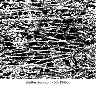 Background black and white abstract texture vector with  dark spots and lines, drawing, 