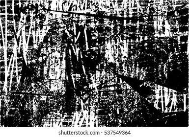 Background black and white abstract texture vector with  dark spots lines and drawing,