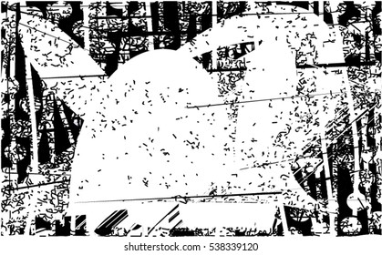 Background black and white abstract texture vector with  dark spots and lines, drawing,