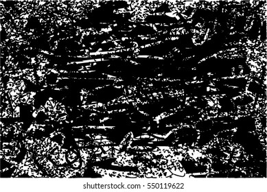 Background black and white abstract texture vector with  dark spots, nets, lines and drawing