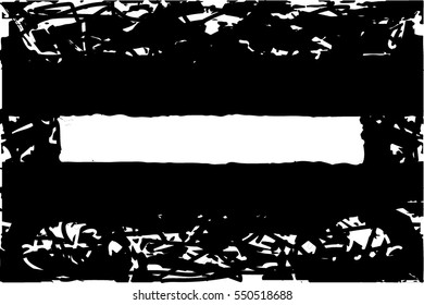 Background black and white abstract texture vector with  dark spots, nets, thick light line i the middle  and drawing