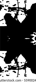 Background black and white abstract texture vector with  dark spots and lines 