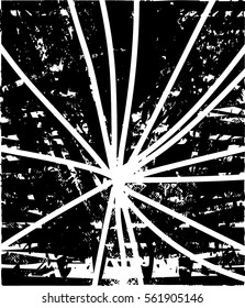Background black and white abstract texture vector with  dark spots, nets, lines and drawing