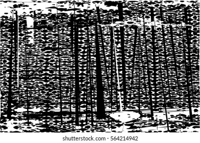Background black and white abstract texture vector with  dark spots, nets, lines and drawing