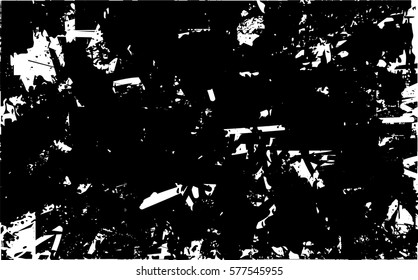 Background black and white abstract texture vector with  dark spots, nets, lines and drawing