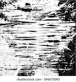 Background black and white abstract texture vector with  dark spots, nets, lines and drawing