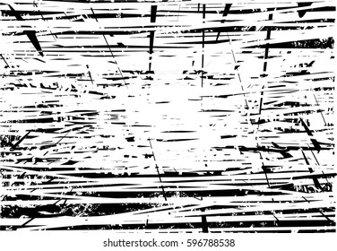 Background black and white abstract texture vector with  dark spots, nets, lines and drawing