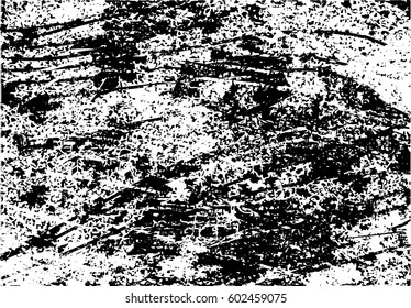 Background black and white abstract texture vector with  dark and light spots, nets, lines and drawing
