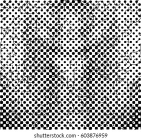 Background black and white abstract texture vector with  dark spots, nets, lines and drawing