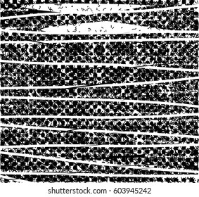 Background black and white abstract texture vector with  dark spots, nets, lines and drawing