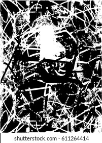 Background black and white abstract texture vector with  dark spots