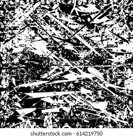 Background black and white abstract texture vector with  dark spots,lines and drawing