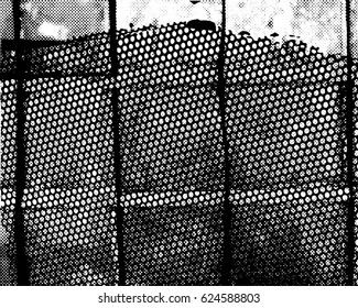 Background black and white abstract texture vector with  dark spots, nets, lines and scratches 