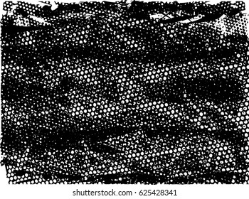 Background black and white abstract texture vector with  dark spots, nets, lines and scratches 