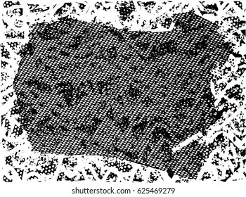 Background black and white abstract texture vector with  dark spots, nets, lines and scratches 