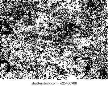 Background black and white abstract texture vector with  dark spots, nets, lines and scratches 