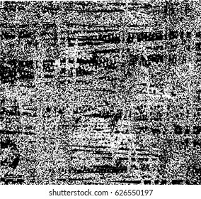 Background black and white abstract texture vector with  dark spots, nets, lines and scratches 