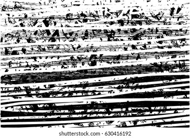 Background black and white abstract texture vector with  dark spots, nets, lines and scratches