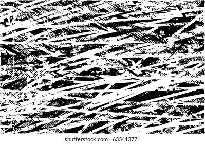 Background black and white abstract texture vector with  dark spots, nets, lines and scratches