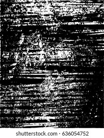 Background black and white abstract texture vector with  dark spots, nets, lines and scratches
