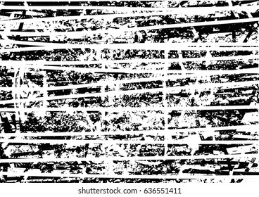 Background black and white abstract texture vector with  dark spots, nets, lines and scratches