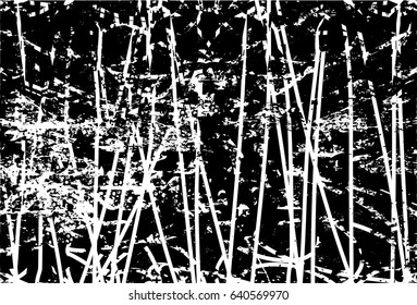 Background black and white abstract texture vector with  dark spots, nets, lines and scratches 
