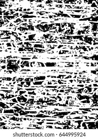 Background black and white abstract texture vector with  dark spots, nets, lines and scratches