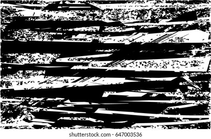Background black and white abstract texture vector with  dark spots, nets, lines and scratches