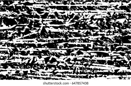 Background black and white abstract texture vector with  dark spots, nets, lines and scratches