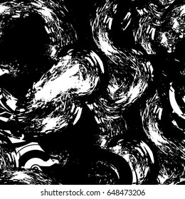 Background black and white abstract texture vector with dark spots, pale nets, lines and drawing