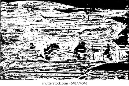 Background black and white abstract texture vector with  dark spots, nets, lines and scratches