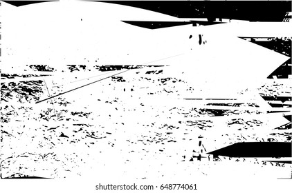Background black and white abstract texture vector with  dark spots, nets, lines and scratches