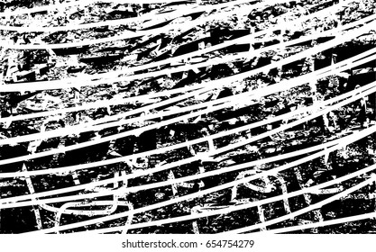 Background black and white abstract texture vector with  dark spots, lines and scratches