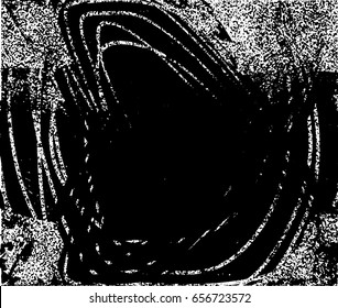 Background black and white abstract texture vector with  dark spots and lines  