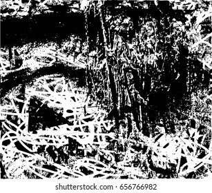 Background black and white abstract texture vector with  dark spots and lines 