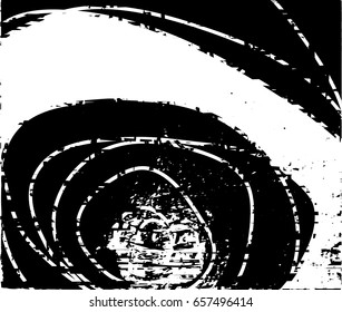 Background black and white abstract texture vector with  dark spots and lines