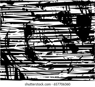 Background black and white abstract texture vector with  dark spots and lines