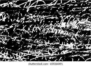 Background black and white abstract texture vector with  dark spots and lines