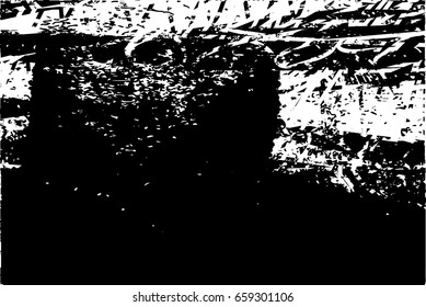 Background black and white abstract texture vector with  dark spots and lines  