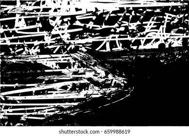 Background black and white abstract texture vector with  dark spots and lines  