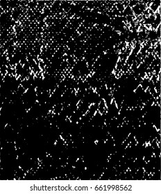 Background black and white abstract texture vector with  dark spots, nets and lines 