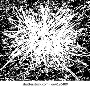 Background black and white abstract texture vector with  dark spots scratches and lines