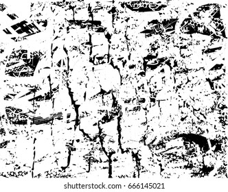 Background black and white abstract texture vector with  dark spots, scratches and lines