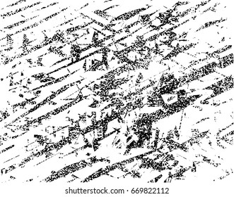 Background black and white abstract texture vector with  dark spots and lines 