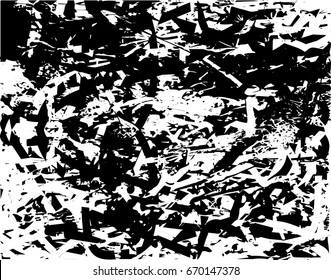 Background black and white abstract texture vector with  dark spots and lines 