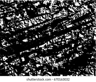 Background black and white abstract texture vector with  dark spots and lines 